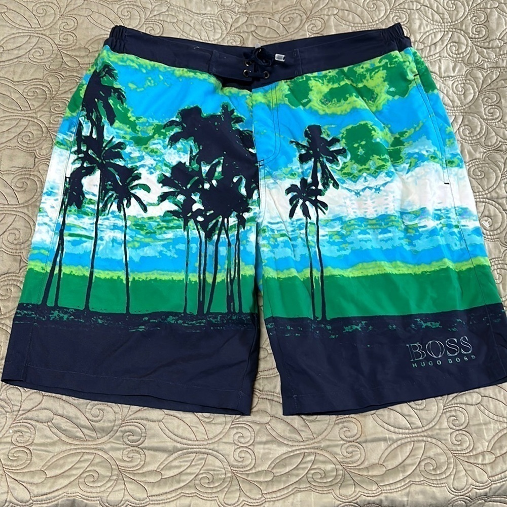 Mens Hugo Boss Sz large swimming trunks shorts new